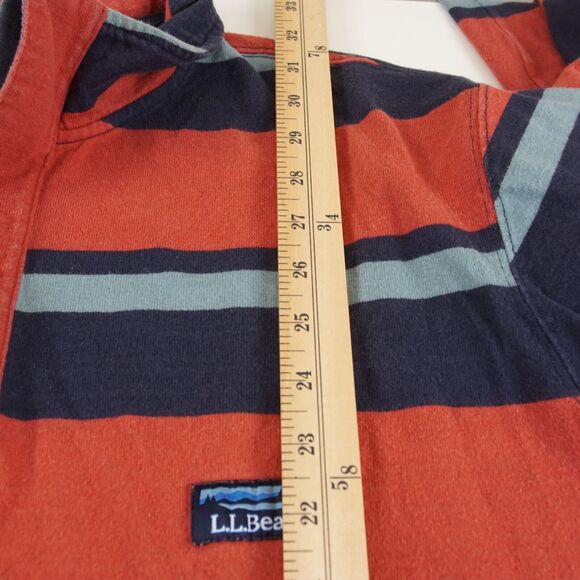 LL Bean Traditional Fit Vintage Soft Rugby Striped Long Sleeve Polo XL Tall - Picture 4 of 12